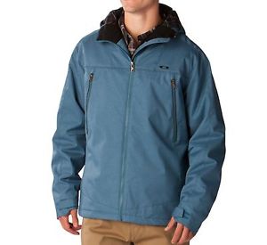 300x275 Oakley Men's Demand Jacket Hooded Water Repellent Chino Blue Size