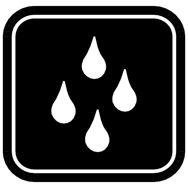 660x660 Water Resistant Vector Symbol