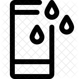 256x256 Water Resistant Icon Of Line Style