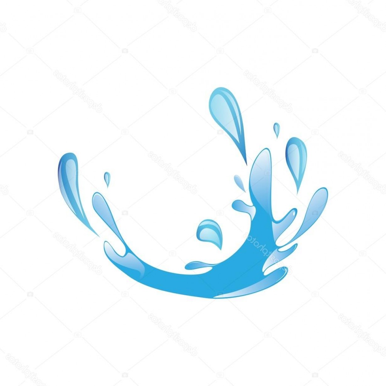 1228x1228 Stock Illustration Water Splash Logo Icon Vector Geekchicpro
