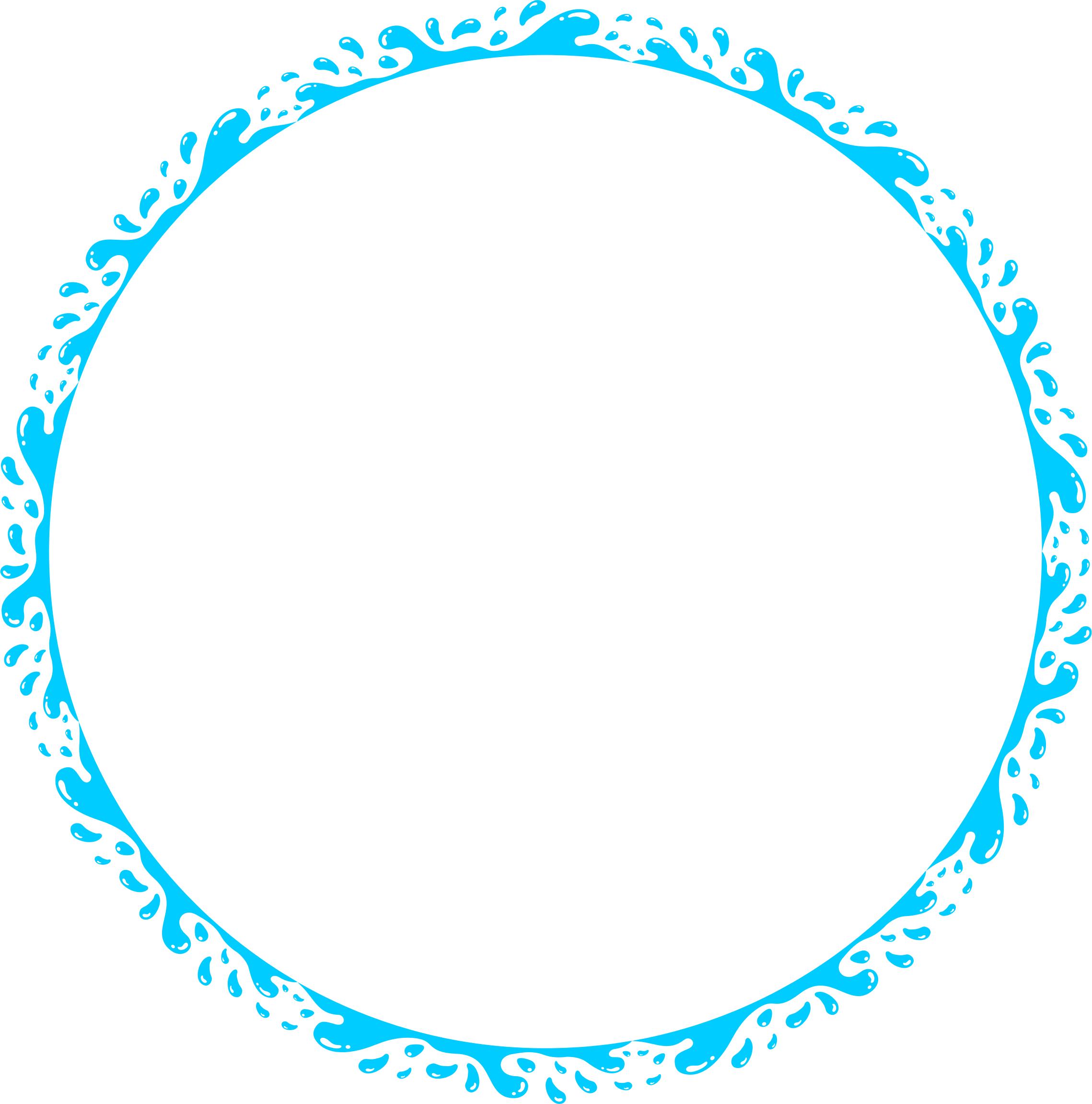 2278x2302 Water Splash Circle Frame Icons Png