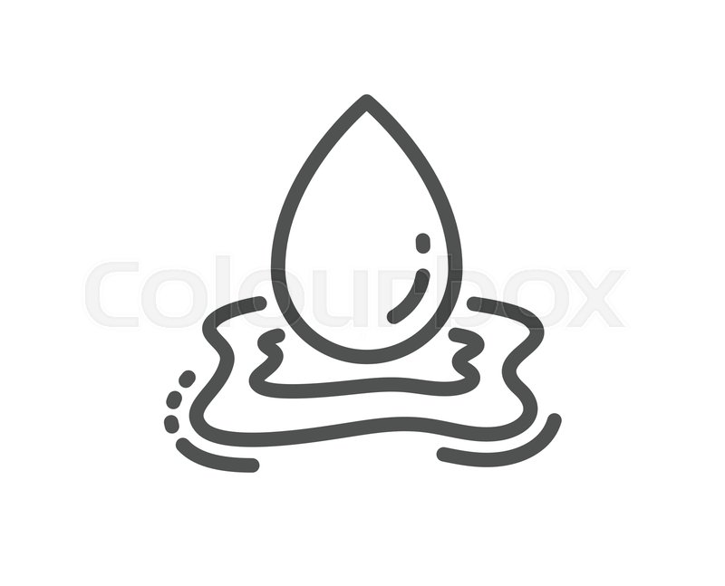 800x647 Water Drop Splash Line Icon Clean Stock Vector Colourbox
