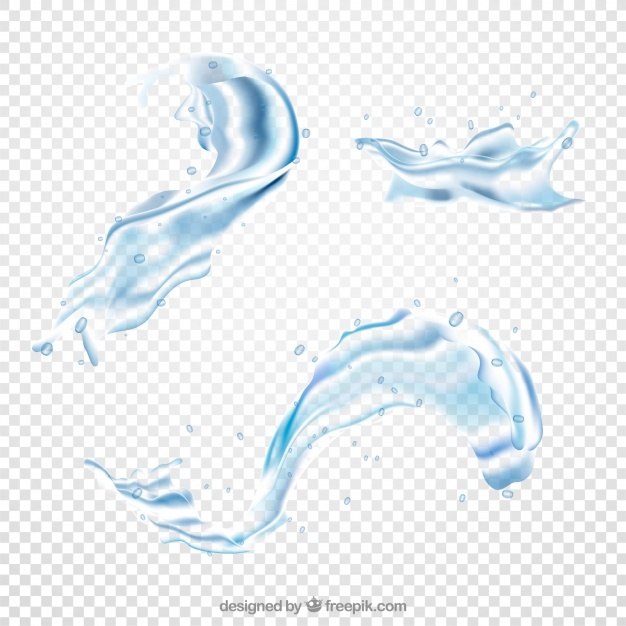 626x626 Free Water Splash Collection In Realistic Style Without Background