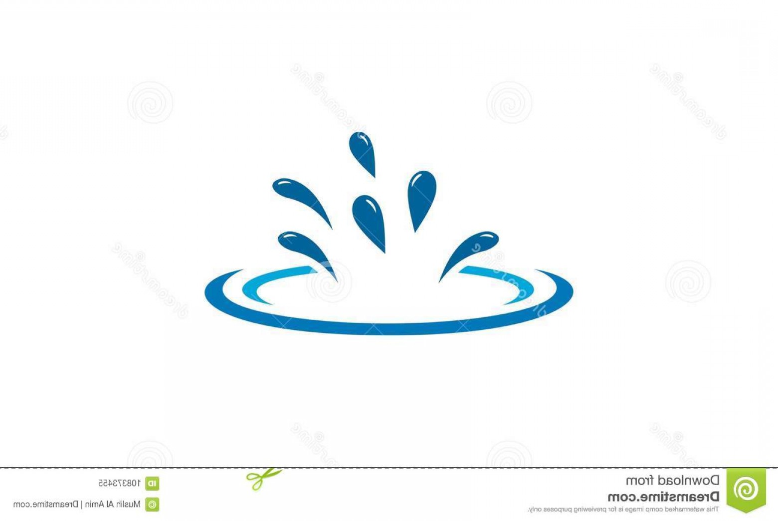 1560x1044 Logo Water Splash Design Concept Template Creative Vector Icon