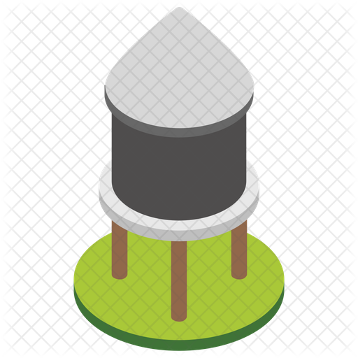 512x512 Water Tank Icon Of Isometric Style