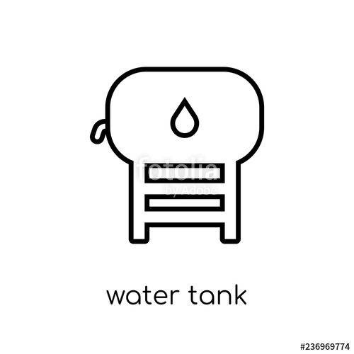500x500 Water Tank Icon From Collection Stock Image And Royalty Free