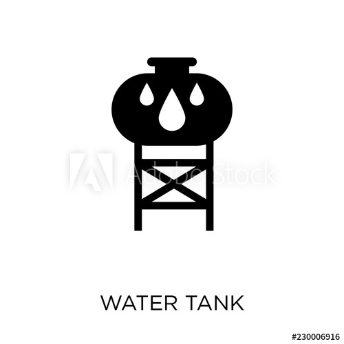 500x500 Water Tank Icon Water Tank Symbol Design From Industry Collection
