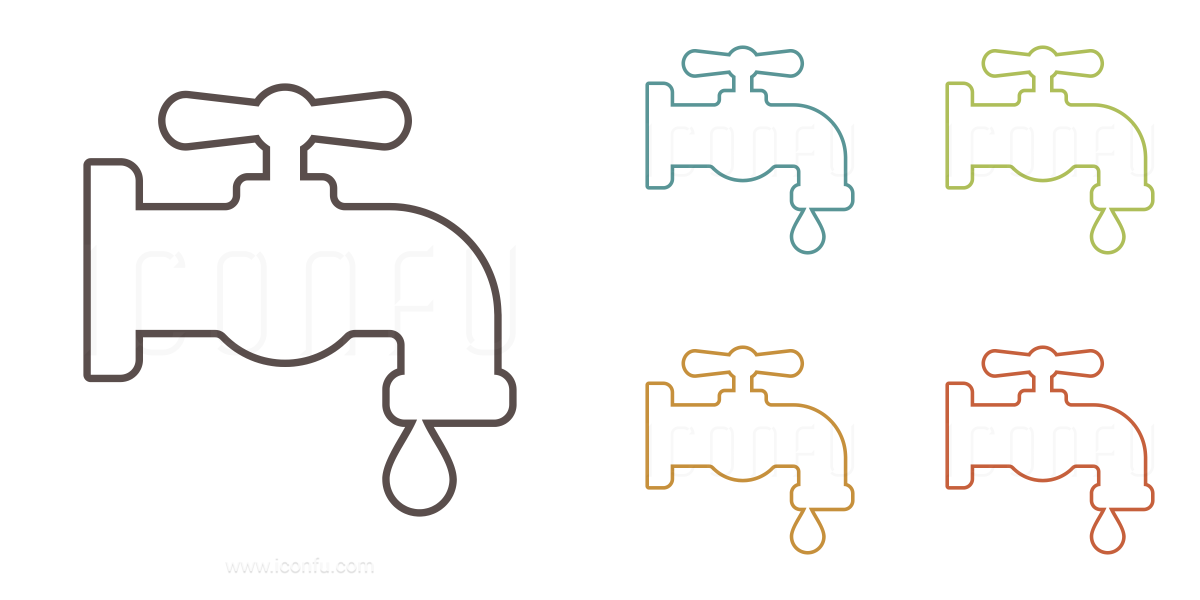 1200x600 Water Tap Icon