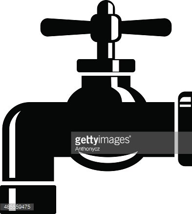 393x438 Water Tap Icon Premium Clipart