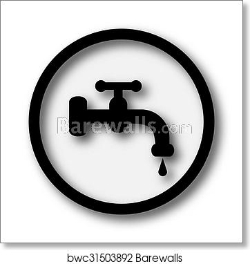 362x382 Water Tap Icon, Art Print Barewalls Posters Prints