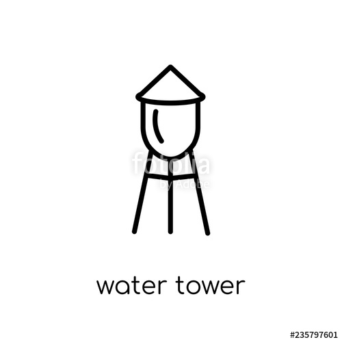 500x500 Water Tower Icon From Agriculture, Farming And Gardening Collect