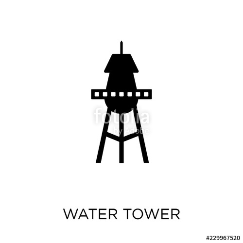 500x500 Water Tower Icon Water Tower Symbol Design From Agriculture