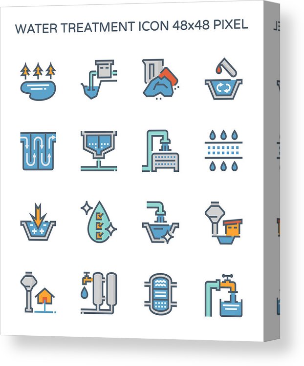 622x750 Water Treatment Icon Canvas Print Canvas Art