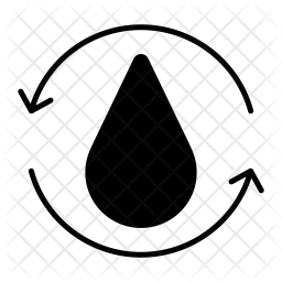 256x256 Water Treatment Icon Of Glyph Style