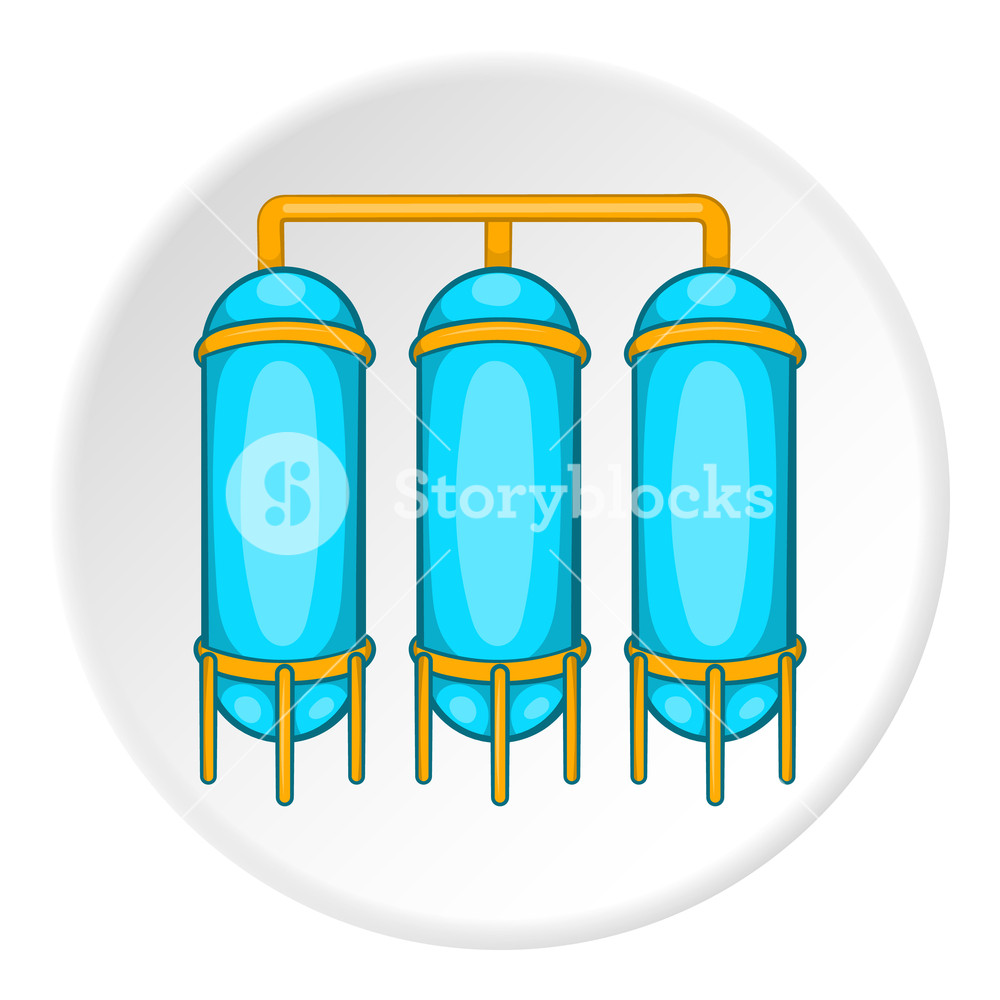 1000x1000 Water Treatment For Beer Production Icon In Cartoon Style Isolated