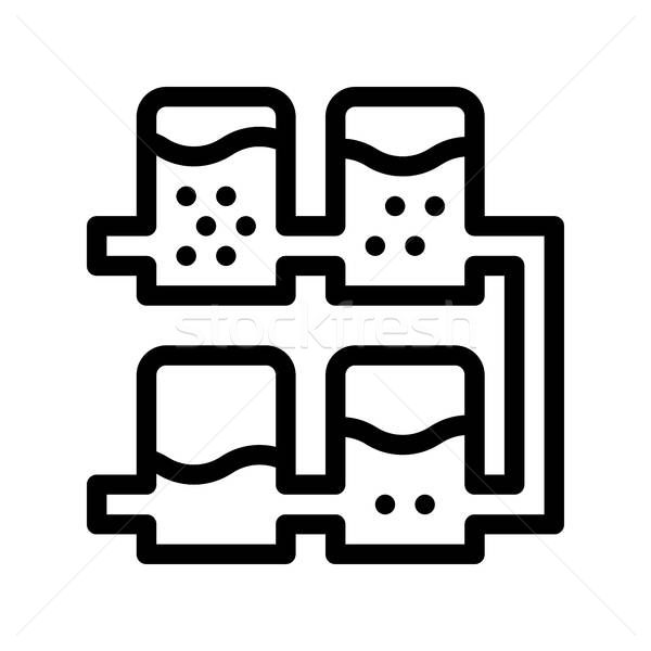 600x600 Multiple Tier System Water Treatment Vector Icon Vector