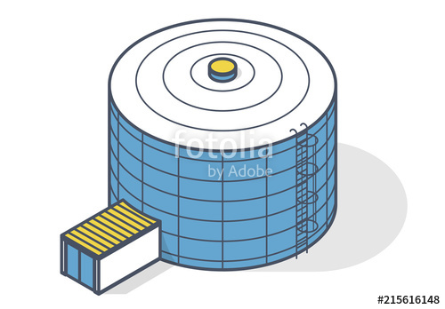 500x348 Tank For Storing Water, Gas, Oil, Oxygen And Other Solid Fuels