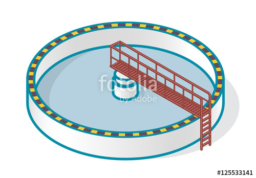 Wastewater Treatment Plant In Stylized Outline Vector Symbol 500x348 Wastewater Treatment Plant In Stylized Outline Vector Symbol