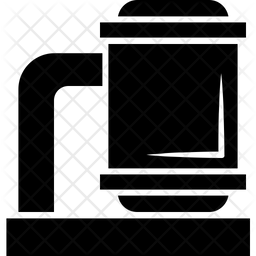 256x256 Water Plant Icon Of Glyph Style