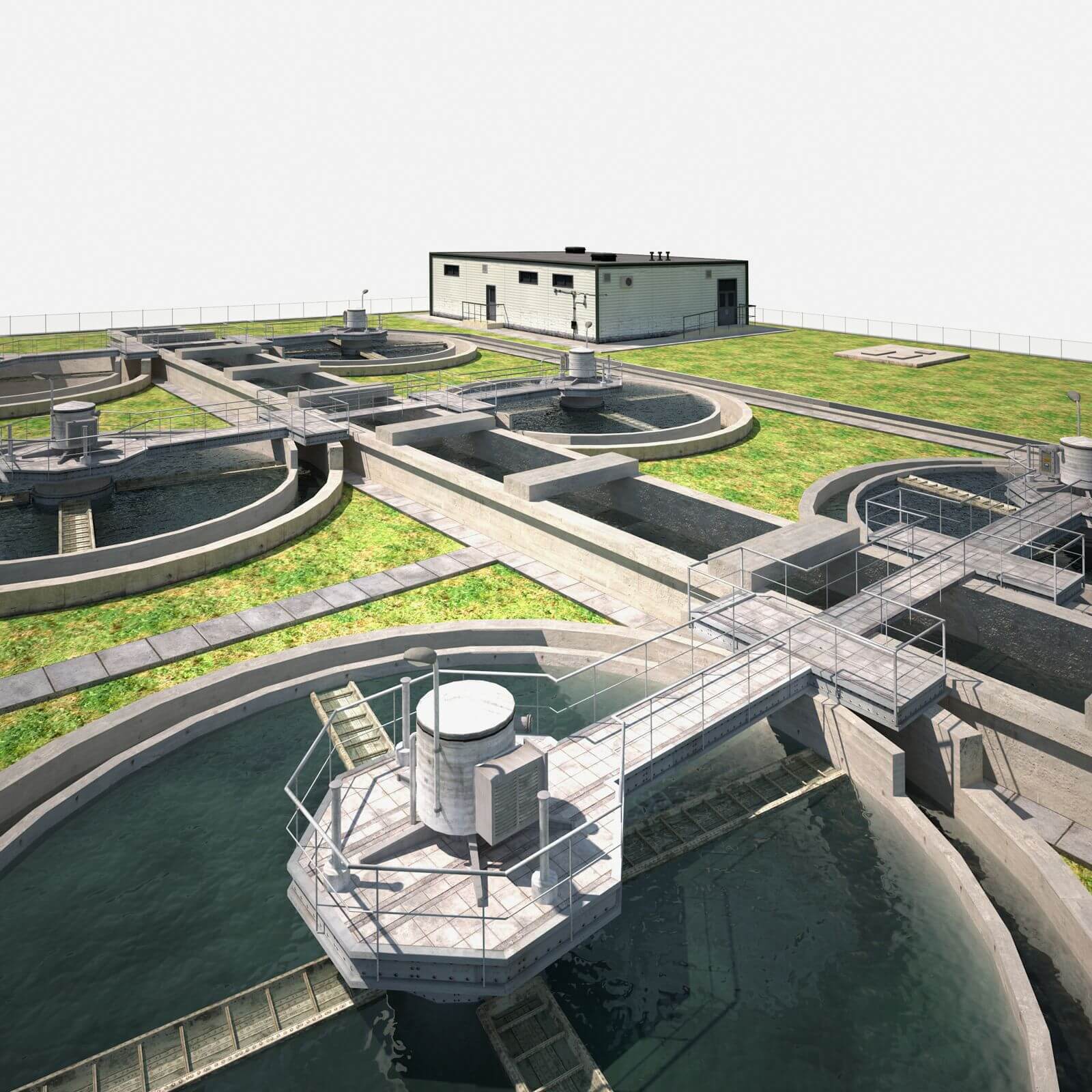 1600x1600 Water Treatment Plant Model