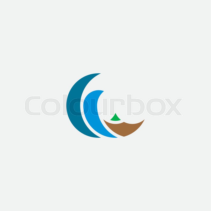 800x800 Tsunami Water Wave Logo Icon Vector Stock Vector Colourbox