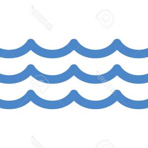 300x300 Water Wave Icon Vector Clipart Savoyuptown
