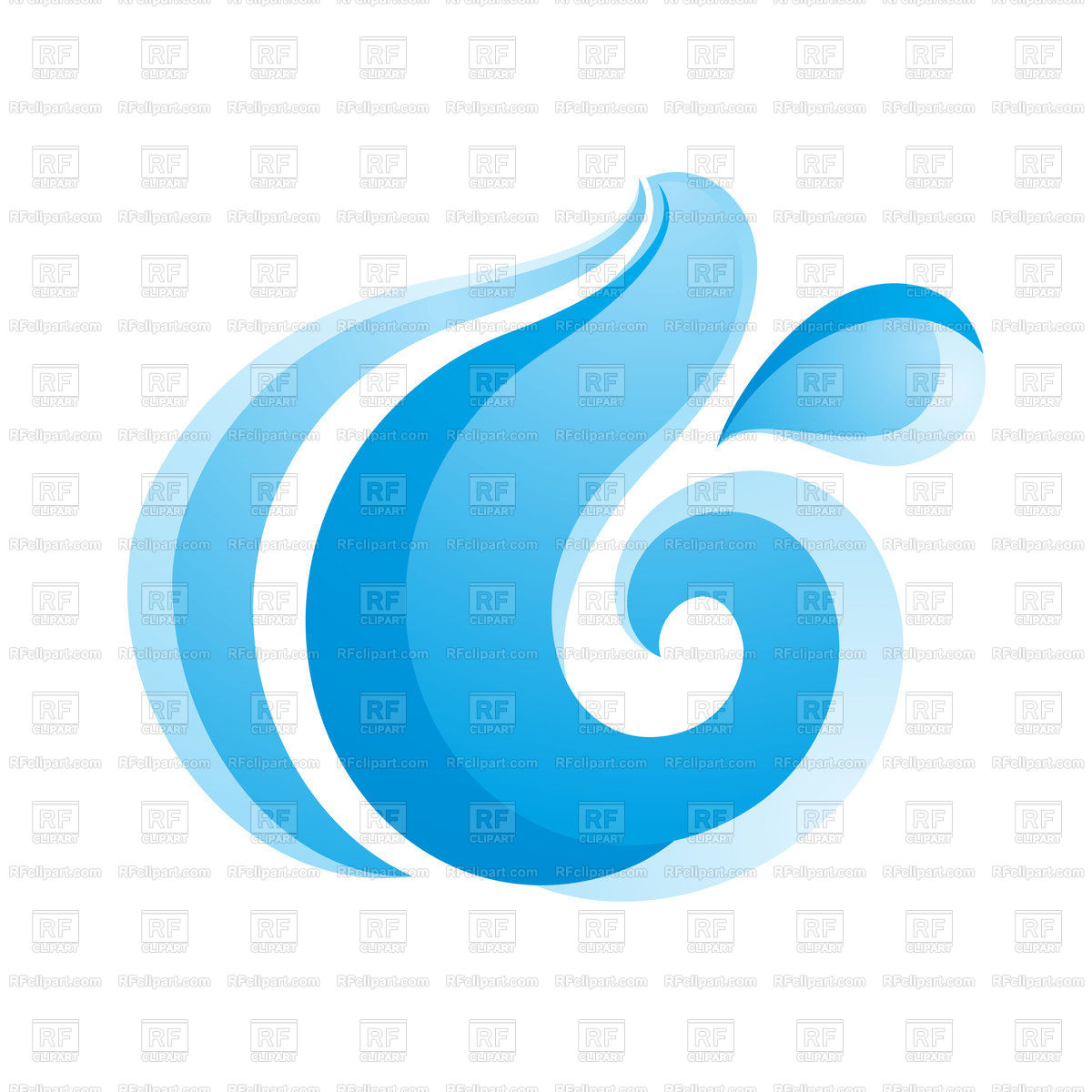 1200x1200 Water Wave Icon On White Background Vector Image Of Icons