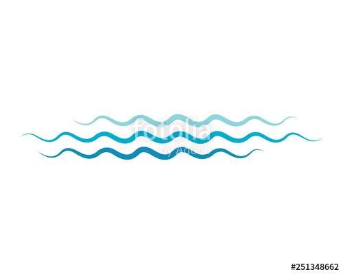 500x400 Water Wave Icon Vector Stock Image And Royalty Free Vector