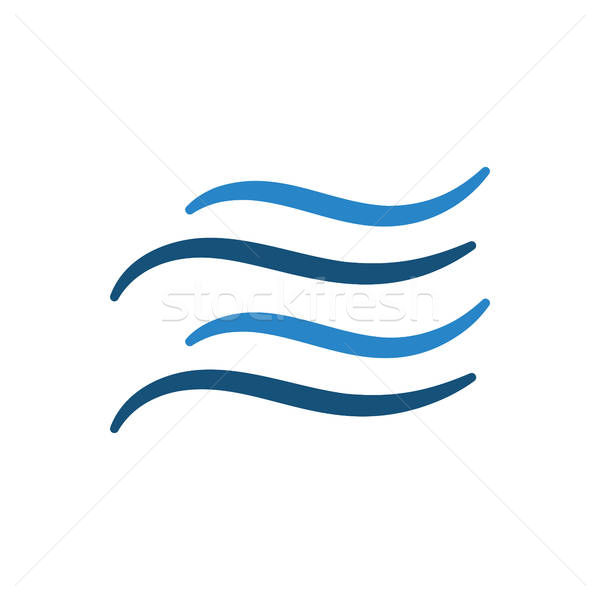 600x600 Water Wave Icon Vector Illustration Pavel Konovalov