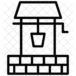 Water Well Icon Of Line Style 256x256 Water Well Icon Of Line Style