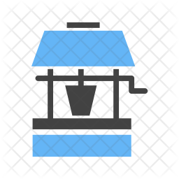 Water Well Icon Of Flat Style 256x256 Water Well Icon Of Flat Style