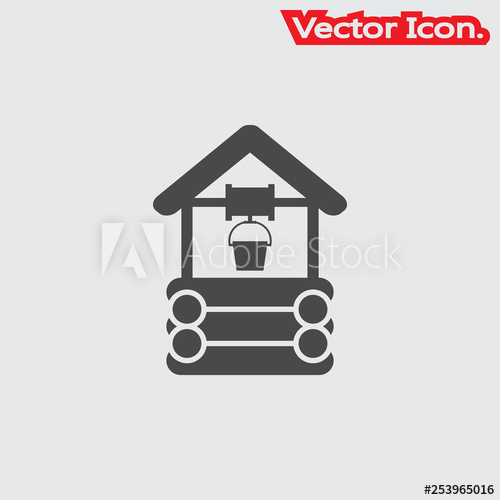 Water Well Icon Isolated Sign Symbol And Flat Style For App, Web 500x500 Water Well Icon Isolated Sign Symbol And Flat Style For App, Web
