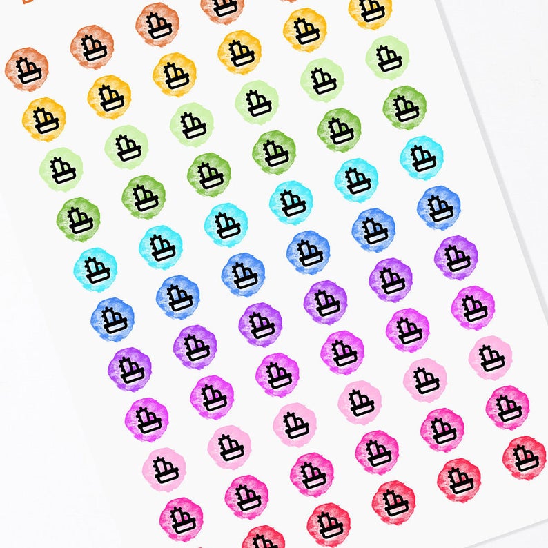 794x794 Gardening Watercolor Icon Planner Sticker Planner Etsy