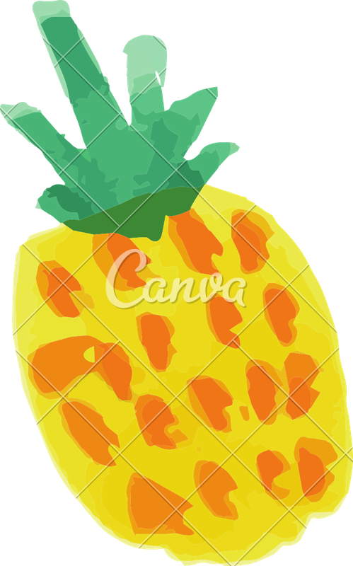 499x800 Pineapple Watercolor Icon