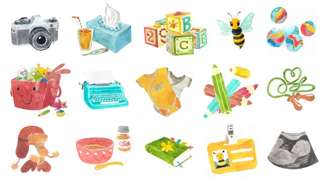 640x362 Watercolor Icons For Hellobee Eye Catch Watercolor, Watercolor