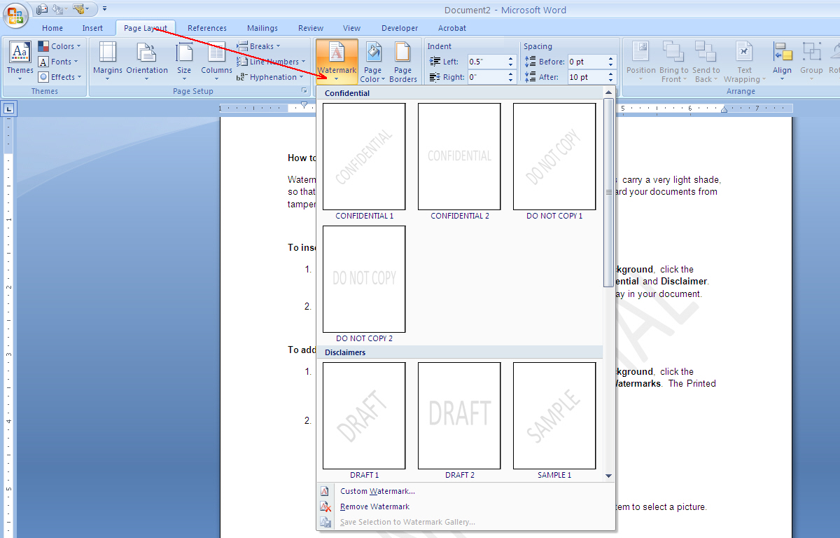 1200x768 How To Add Watermarks And Edit Watermarks In Word Ms Word Know How