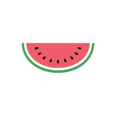 400x400 Watermelon Icon, Simple Design, Watermelon Icon Clip Art Clipart