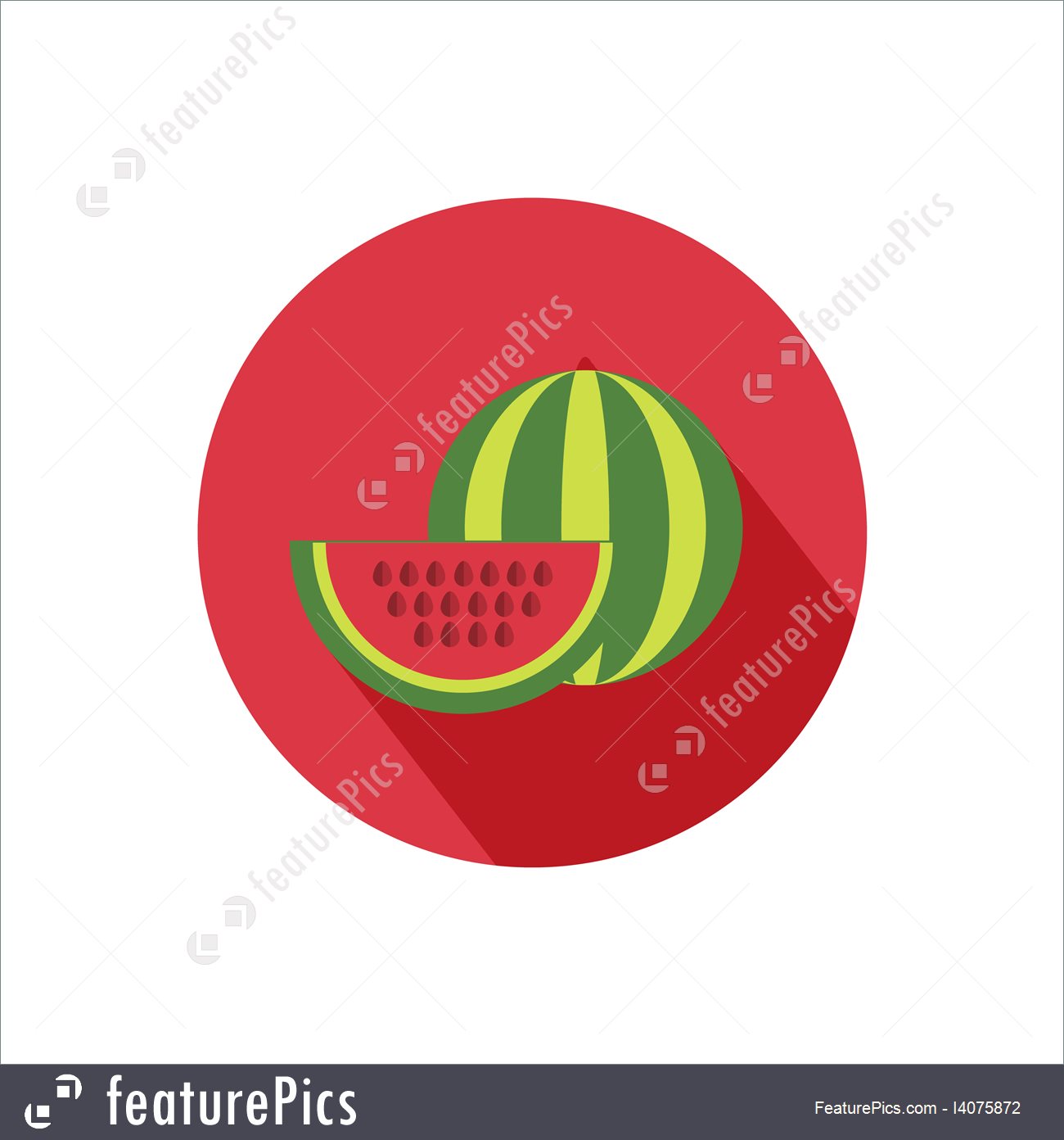 1300x1392 Watermelon Icon Illustration
