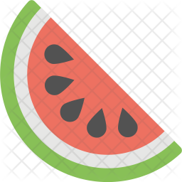 256x256 Watermelon Icon Of Flat Style