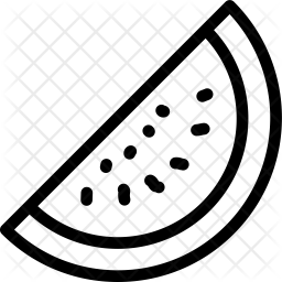 256x256 Watermelon Icon Of Line Style