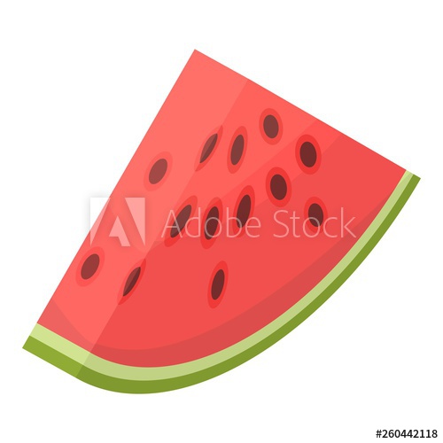 500x500 Slice Watermelon Icon Isometric Of Slice Watermelon Vector Icon