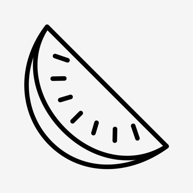 640x640 Vector Watermelon Icon, Food, Fruit, Juicy Png And Vector