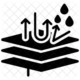 256x256 Waterproof Fabric Icon Of Glyph Style