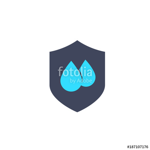 500x500 Waterproof, Water Resistant Icon Stock Image And Royalty Free