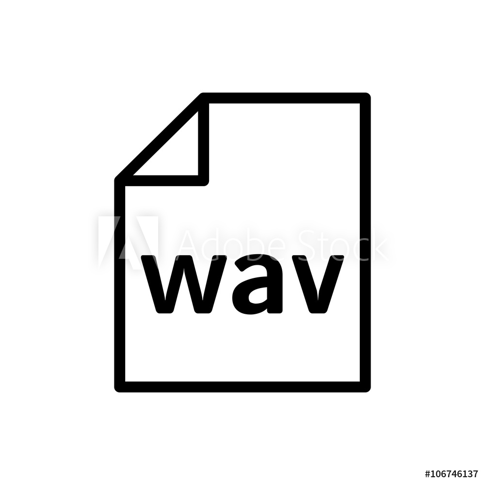 1000x1000 Photo Art Print Wav Icon Audio Format Europosters