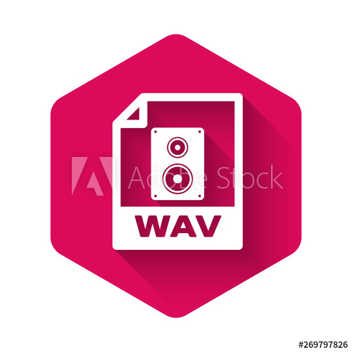 500x500 White Wav Document Icon Download Wav Button Icon Isolated