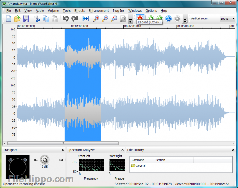 Descargar Nero Wave Editor 761x600 Descargar Nero Wave Editor