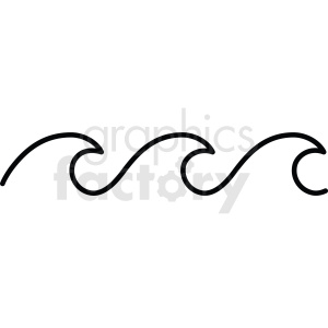 300x300 Black And White Waves Icon Clipart Royalty Free Gif, Png