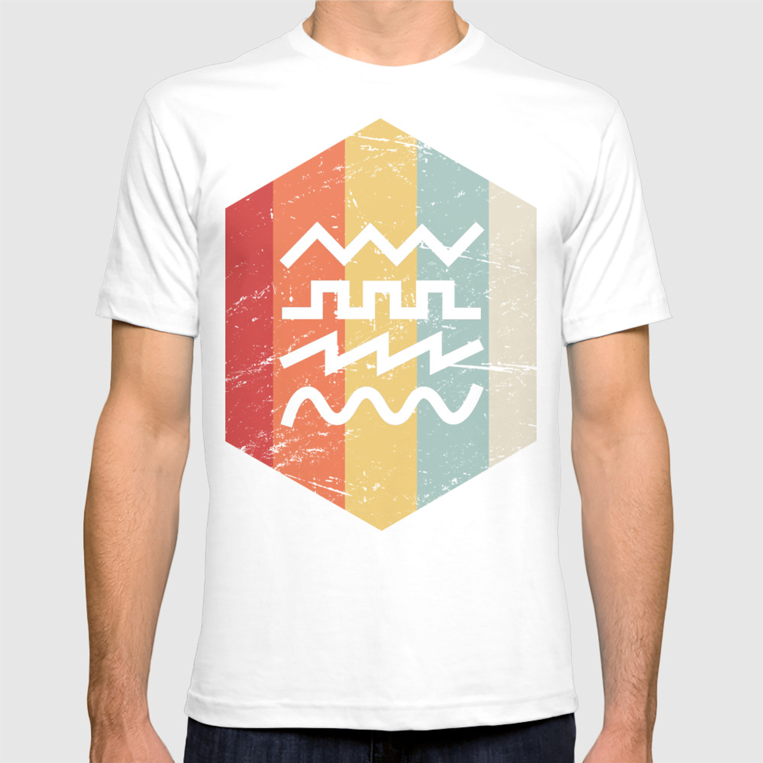 1500x1500 Retro Synth Waveform Icon T Shirt