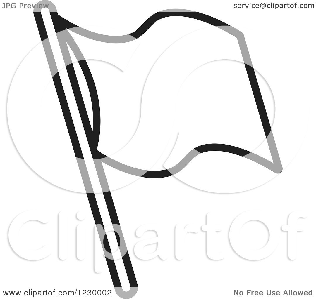 1080x1024 Clipart Of A Black And White Waving Flag Icon